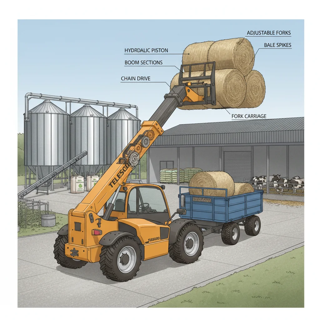 Wie unterstützen Teleskoplader landwirtschaftliche Arbeiten? – Hydraulikdiagramm eines Teleskopladers Wie unterstützen Teleskoplader landwirtschaftliche Arbeiten?