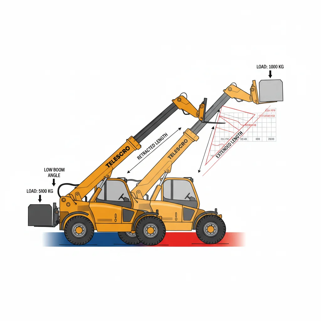 How Does Boom Angle Affect Telehandler Capacity (Continued)? – Telehandler Hydraulics Diagram How Does Boom Angle Affect Telehandler Capacity (Continued)?