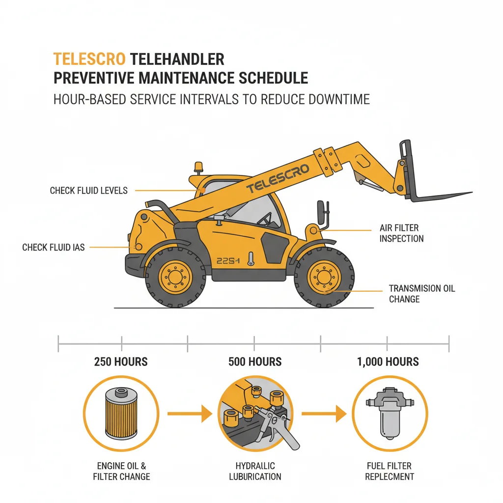 How Does Hour-Based Telehandler PM Reduce Downtime? – Telehandler Hydraulics Diagram How Does Hour-Based Telehandler PM Reduce Downtime?