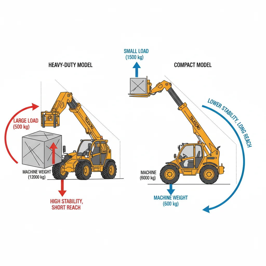 Comment le poids du chariot télescopique affecte-t-il sa capacité ? – Schéma hydraulique du chariot télescopique Comment le poids du chariot télescopique influe-t-il sur sa capacité ?