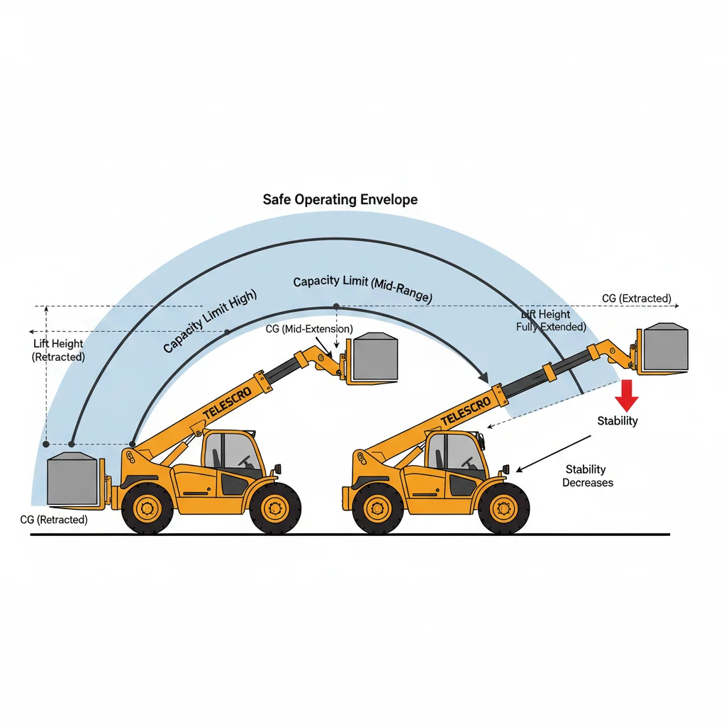 How does telehandler working envelope affect stability? – Telehandler Hydraulics Diagram How does telehandler working envelope affect stability?