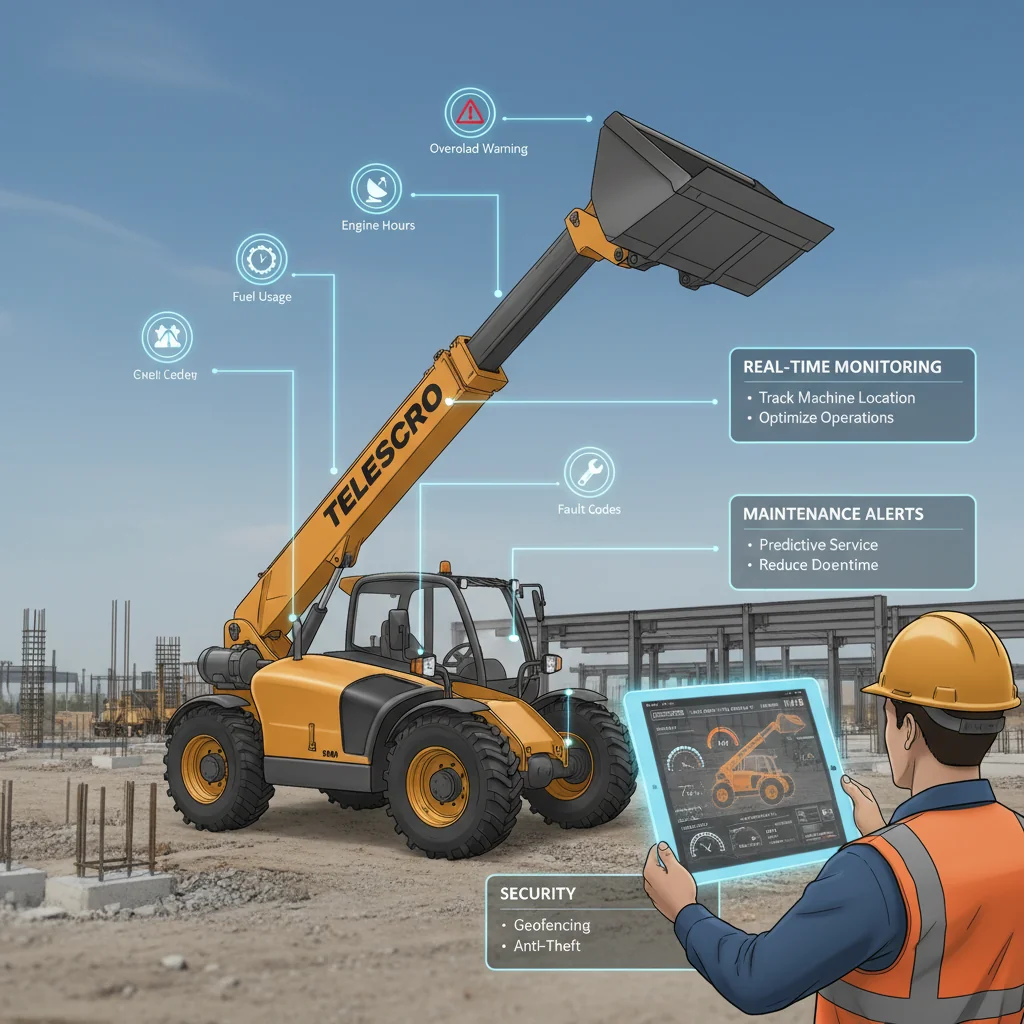 Comment la télématique améliore-t-elle la location de chariots télescopiques ? – Schéma hydraulique d'un chariot télescopique Comment la télématique améliore-t-elle la location de chariots télescopiques ?
