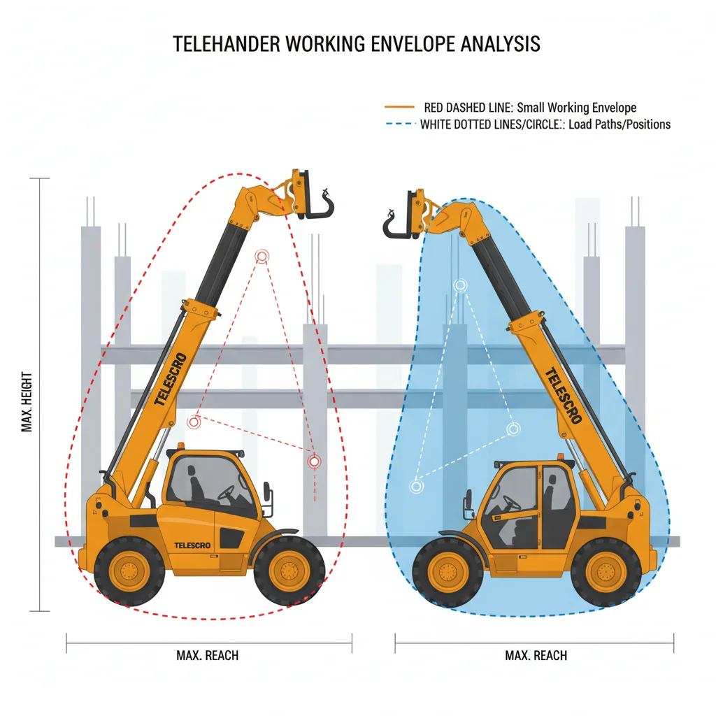 Как рабочий контур влияет на затраты? – Схема гидравлической системы телескопического погрузчика Как рабочий конверт влияет на затраты?