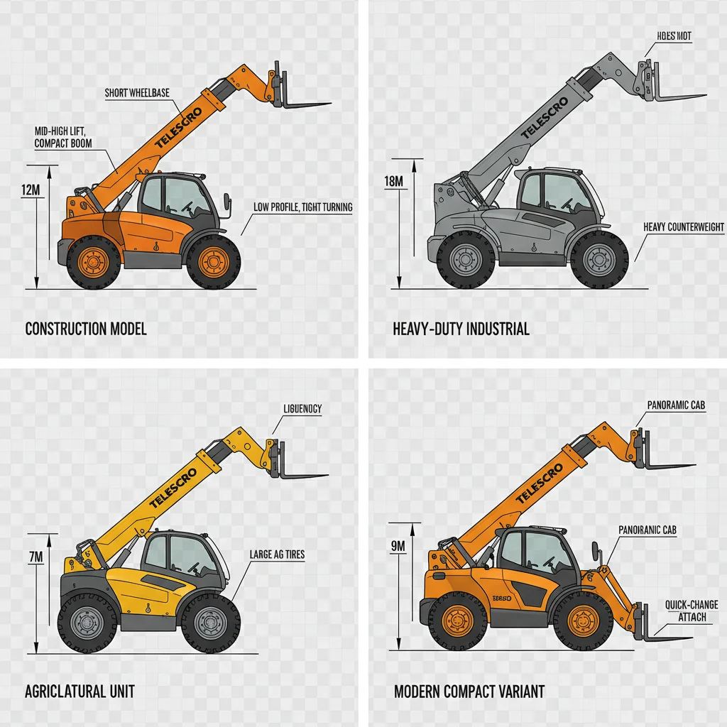 Comment les conceptions des chariots télescopiques se sont-elles spécialisées ? – Schéma hydraulique d'un chariot télescopique Comment les conceptions des chariots télescopiques se sont-elles spécialisées ?