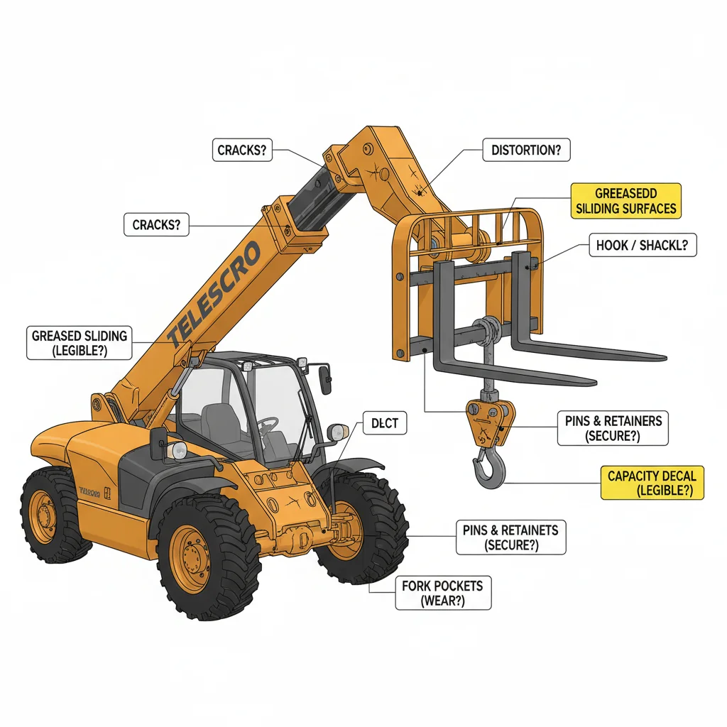 Comment entretenir la flèche d'un chariot télescopique ? – Schéma hydraulique d'un chariot télescopique Comment entretenir la flèche d'un chariot télescopique ?