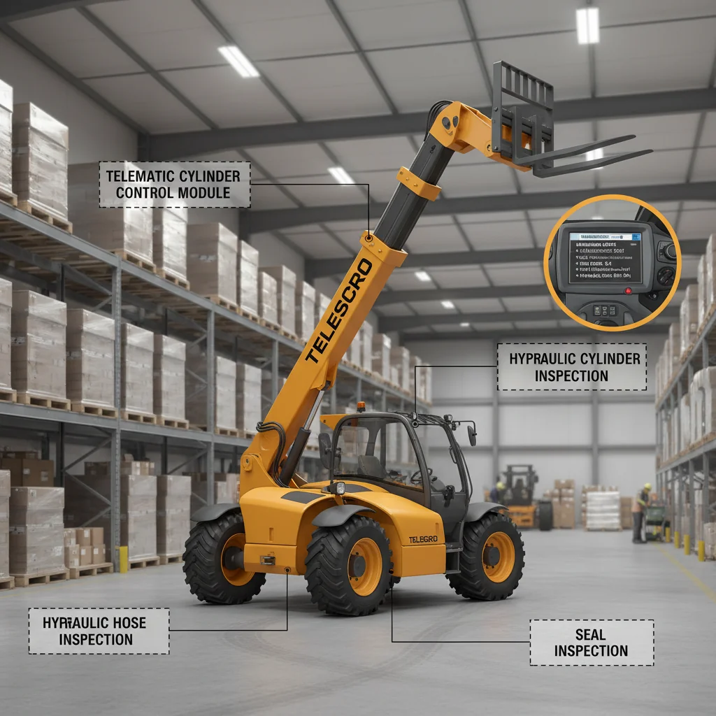 Comment optimiser la maintenance des chariots télescopiques grâce à la télématique ? – Schéma hydraulique d'un chariot télescopique Comment optimiser la maintenance des chariots télescopiques grâce à la télématique ?