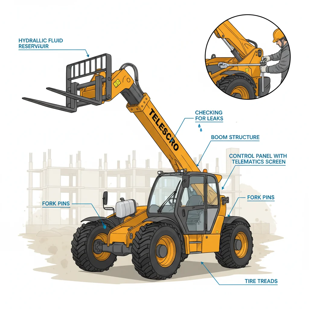Comment la fiabilité des chariots télescopiques est-elle maintenue sur site ? – Schéma hydraulique des chariots télescopiques Comment la fiabilité des chariots télescopiques est-elle maintenue sur site ?
