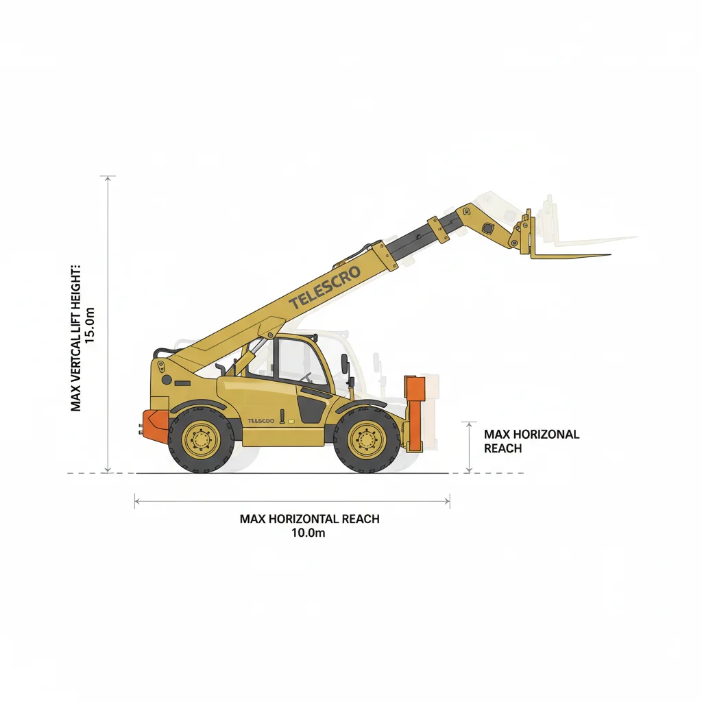 Comment spécifier la hauteur et la portée de levage ? – Schéma hydraulique du chariot télescopique Comment spécifier la hauteur et la portée de levage ?
