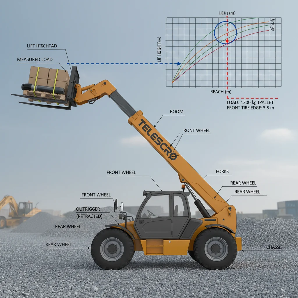 Comment les opérateurs doivent-ils lire les tableaux de charge des chariots télescopiques ? – Schéma hydraulique d'un chariot télescopique Comment les opérateurs doivent-ils lire les tableaux de charge des chariots télescopiques ?