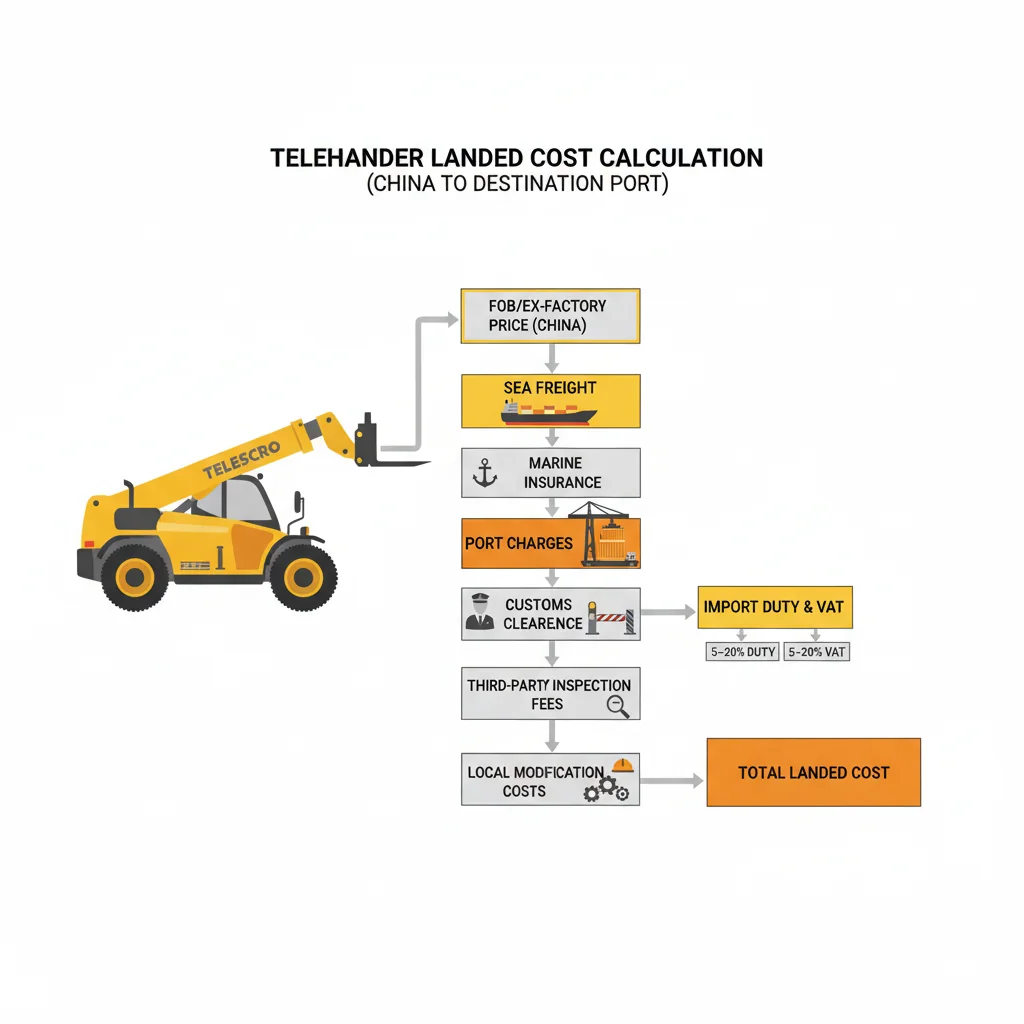 Comment calculer le coût au débarquement d'un chariot télescopique ? – Schéma hydraulique d'un chariot télescopique Comment calculer le coût au débarquement d'un chariot télescopique ?
