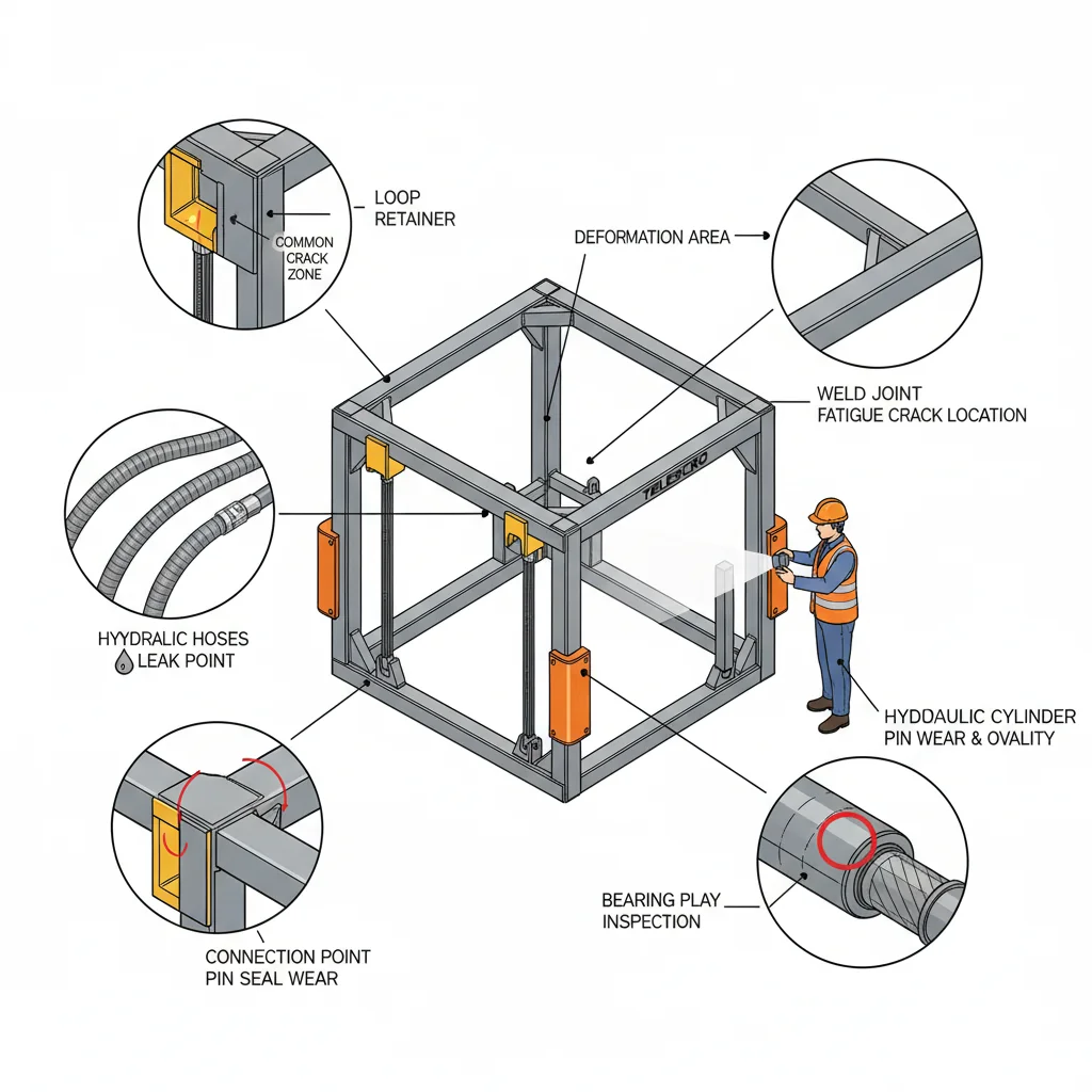 Comment inspecter les élévateurs de big bags pour chariots télescopiques ? – Schéma hydraulique d'un chariot télescopique Comment inspecter les élévateurs de big bags pour chariots télescopiques ?