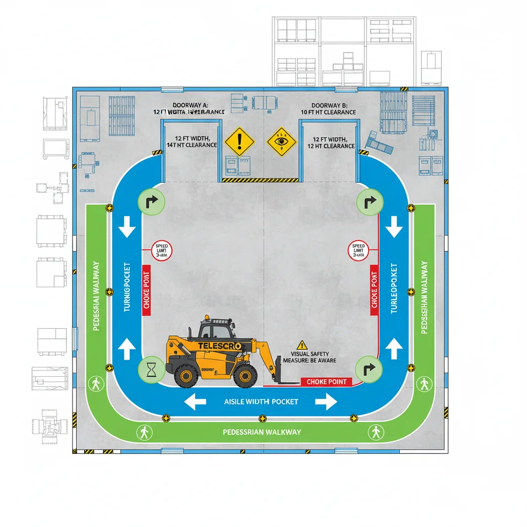 Comment planifier les itinéraires des chariots télescopiques en intérieur ? – Schéma hydraulique d'un chariot télescopique Comment planifier les itinéraires des chariots télescopiques en intérieur ?