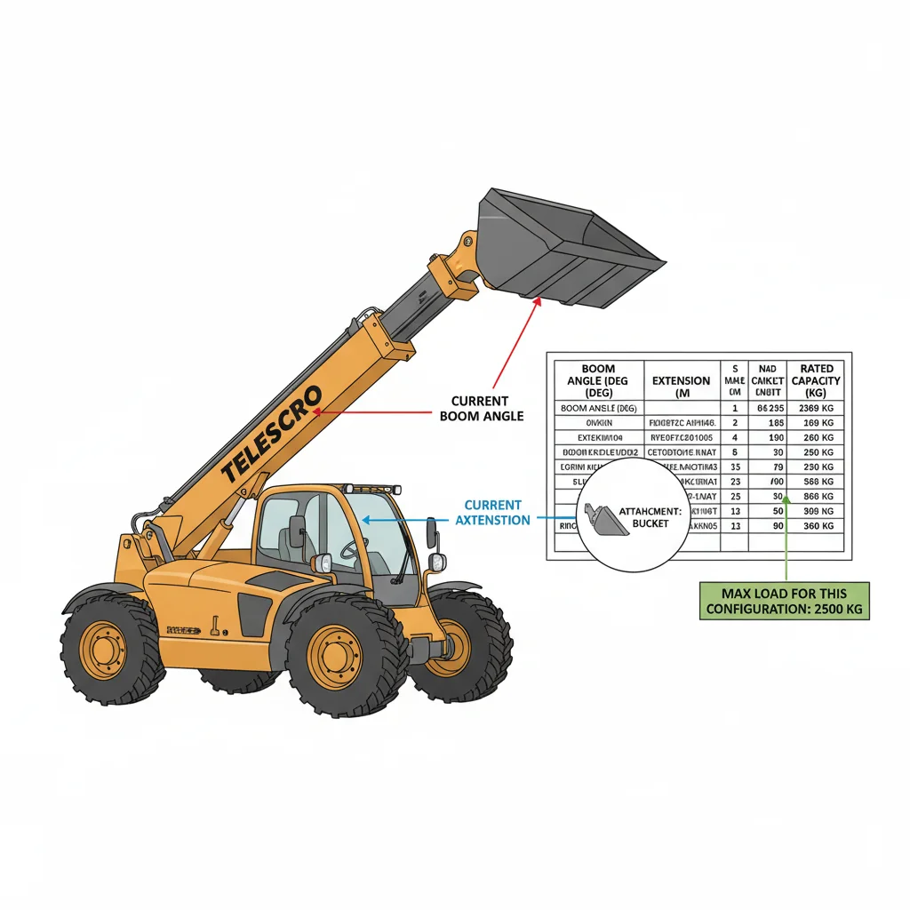 Comment lire un tableau de charge pour chariot télescopique ? – Schéma hydraulique d'un chariot télescopique Comment lire un tableau de charge pour chariot télescopique ?