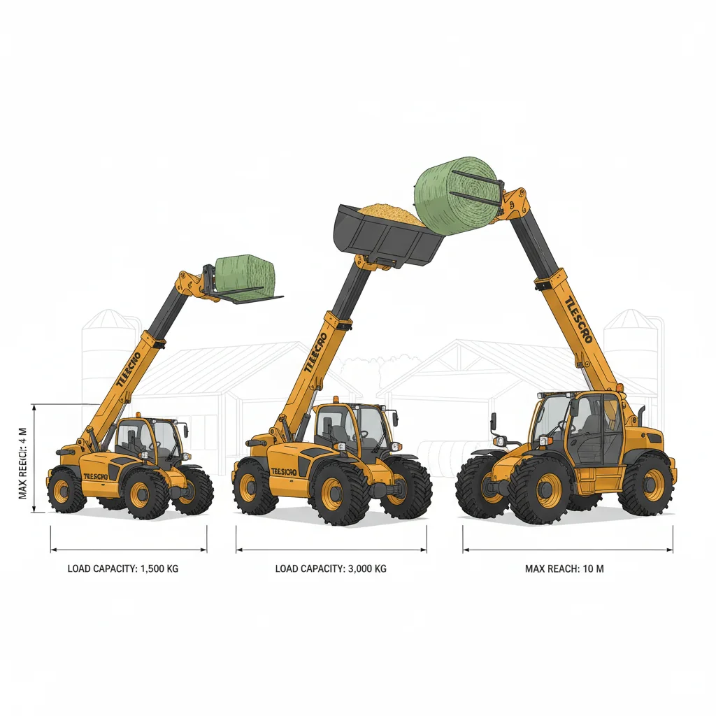 Comment dimensionner un chariot télescopique agricole ? – Schéma hydraulique d'un chariot télescopique Comment choisir la taille d'un télescopique agricole ?