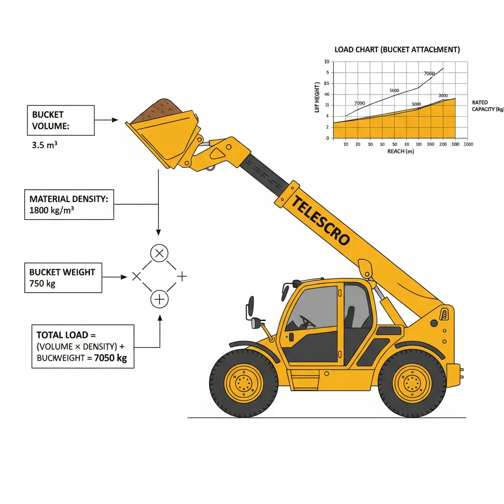 Comment dimensionner correctement le godet d'un télescopique ? – Schéma hydraulique d'un télescopique Comment dimensionner correctement le godet d'un chariot télescopique ?