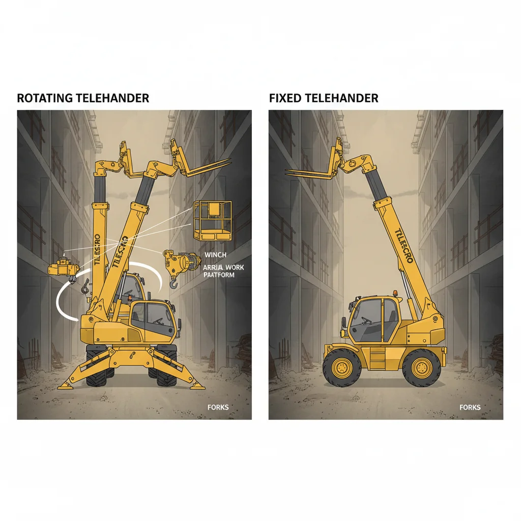Quelle est la polyvalence des accessoires pour chariots télescopiques rotatifs ? – Schéma hydraulique d'un chariot télescopique Quelle est la polyvalence des accessoires pour chariots télescopiques rotatifs ?