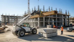 Technical diagram illustrating Telehandler 4-Wheel Steering Mode: How It Works & Operator Mistakes to Avoid in telehandler hydraulic systems