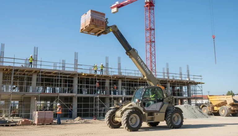 Schéma technique illustrant le guide pratique pour débutants sur les chariots télescopiques : ce que les opérateurs doivent savoir pour éviter des erreurs coûteuses dans les systèmes hydrauliques des chariots télescopiques.