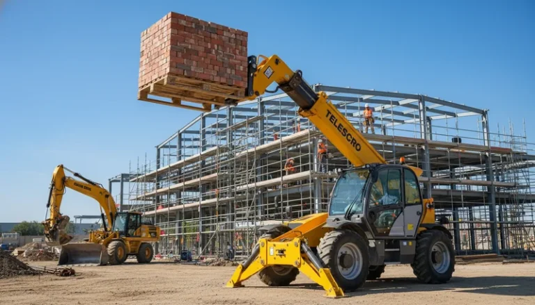 Schéma technique illustrant les types de tâches réalisées par les chariots télescopiques : domaines dans lesquels les chariots télescopiques surpassent véritablement les autres machines dans les systèmes hydrauliques des chariots télescopiques