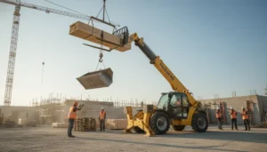 Schéma technique illustrant les accessoires de levage pour chariots télescopiques : guide de compatibilité testé sur le terrain destiné aux acheteurs de systèmes hydrauliques pour chariots télescopiques