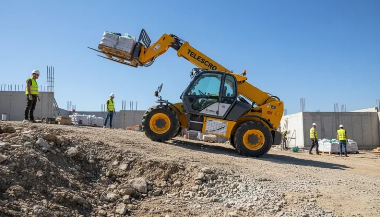 Schéma technique illustrant les tableaux de charge des chariots télescopiques sur terrain en pente : ce que les acheteurs doivent savoir pour éviter des erreurs coûteuses dans les systèmes hydrauliques des chariots télescopiques.