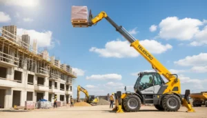Schéma technique illustrant la hauteur maximale d'un chariot télescopique : ce qu'il faut savoir avant de choisir un système hydraulique pour chariot télescopique