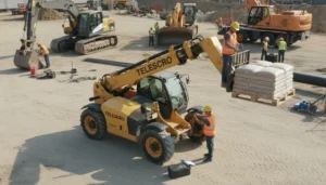 Schéma technique illustrant la maintenance préventive des chariots télescopiques : procédure éprouvée sur le terrain pour éviter les pannes coûteuses des systèmes hydrauliques des chariots télescopiques.
