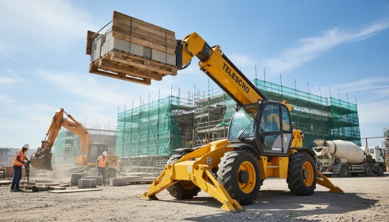 Schéma technique illustrant la stabilité d'un chariot télescopique lors du levage : guide pratique pour éviter les erreurs coûteuses pouvant entraîner le renversement du chariot télescopique Systèmes hydrauliques