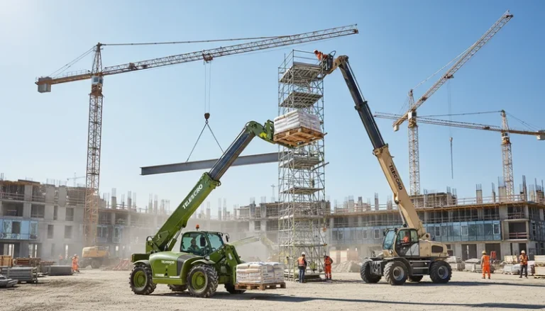 Schéma technique illustrant les types de chariots télescopiques : Guide pratique pour choisir le modèle adapté à votre travail dans les systèmes hydrauliques des chariots télescopiques