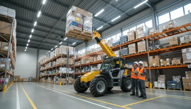 Schéma technique illustrant les applications des chariots télescopiques en entrepôt : utilisations testées sur le terrain et conseils d'achat pour les systèmes hydrauliques des chariots télescopiques