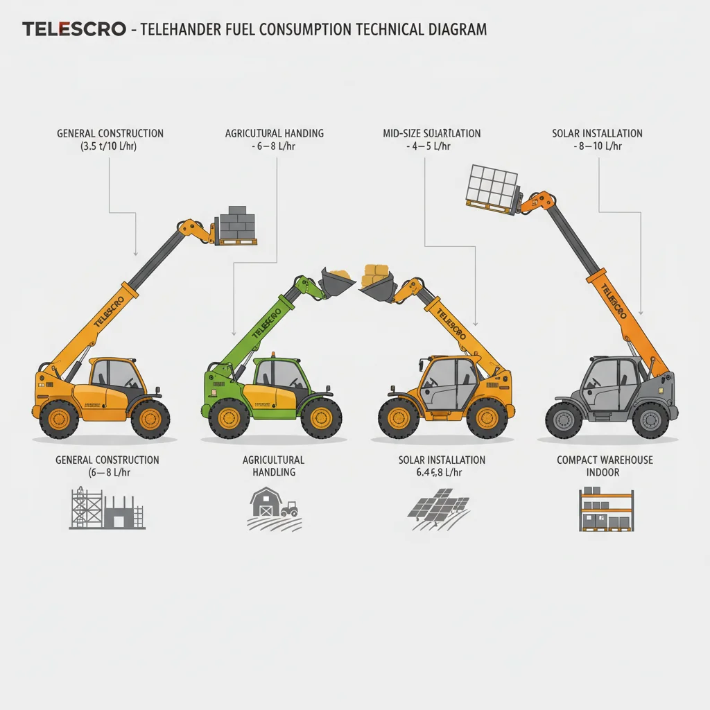 Quels sont les facteurs qui influencent la consommation de carburant des chariots télescopiques ? – Schéma hydraulique d'un chariot télescopique Quels sont les facteurs qui influencent la consommation de carburant des chariots télescopiques ?