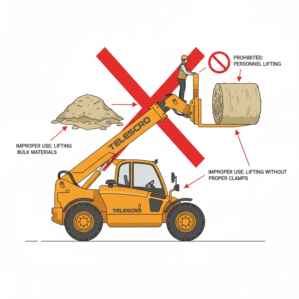 Quelles sont les erreurs courantes liées aux accessoires des chariots télescopiques ? – Schéma hydraulique d'un chariot télescopique Quelles sont les erreurs courantes liées aux accessoires des chariots télescopiques ?