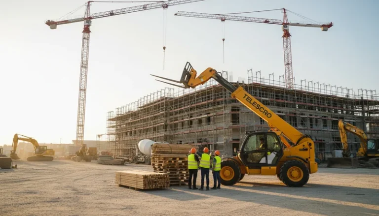 Schéma technique illustrant les hypothèses intégrées dans un tableau de charge pour chariot télescopique. Guide pratique pour une utilisation en toute sécurité des systèmes hydrauliques des chariots télescopiques.