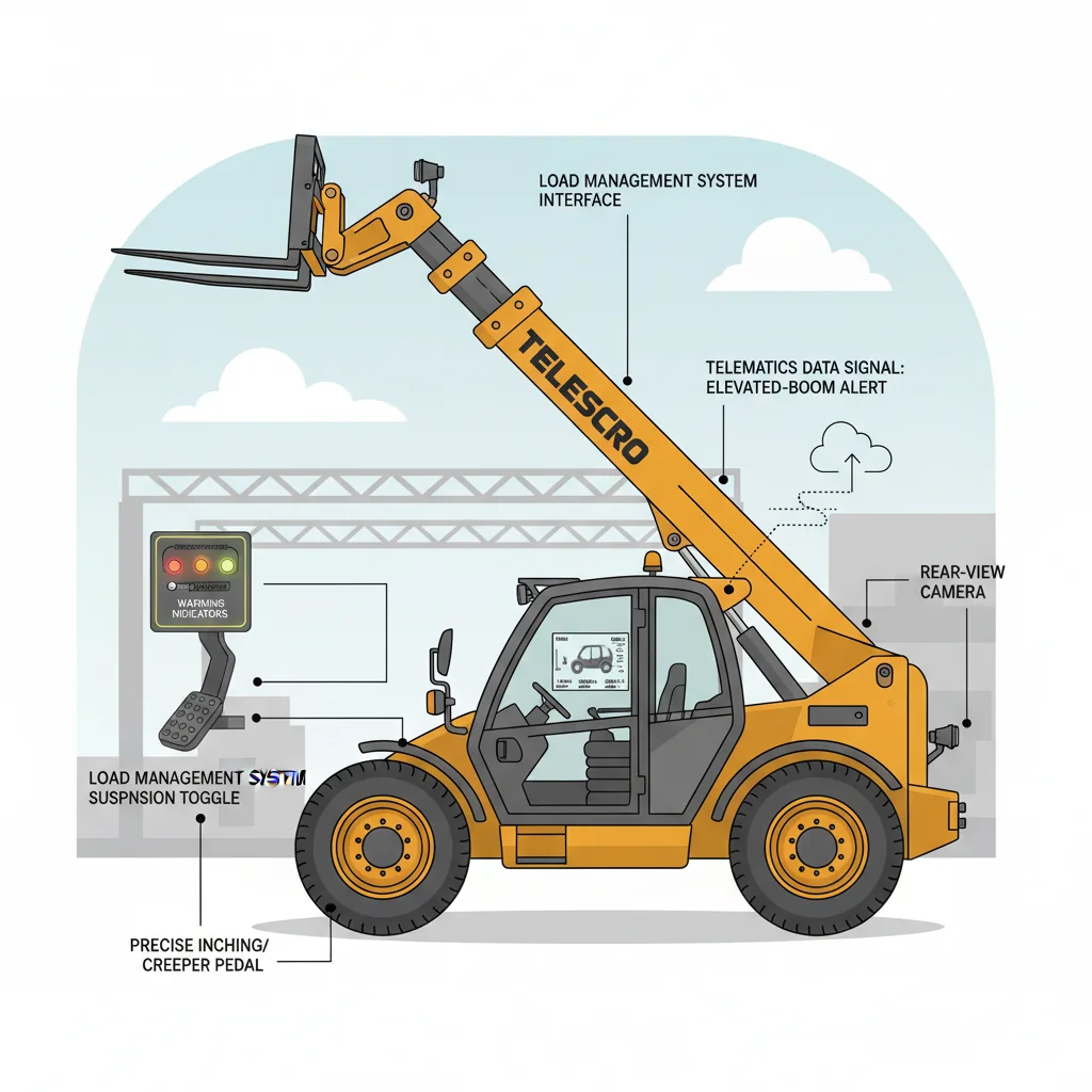 Quelles sont les caractéristiques qui améliorent la sécurité des chariots télescopiques à flèche relevable ? – Schéma hydraulique d'un chariot télescopique Quelles sont les caractéristiques qui améliorent la sécurité des chariots télescopiques à flèche relevable ?