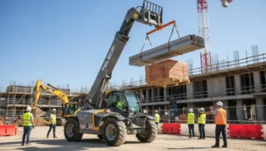 Technical diagram illustrating What is a Rotating Telehandler? A Field Engineer’s Breakdown in telehandler hydraulic systems