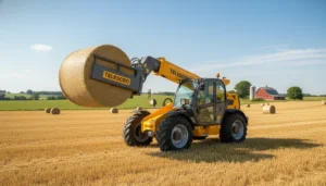 Schéma technique illustrant À quoi sert un grappin à balles pour télescopique ? Utilisations sur le terrain et conseils d'achat dans les systèmes hydrauliques pour télescopiques