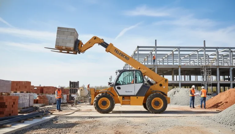 Schéma technique illustrant « Quel est le poids type d'un chariot télescopique ? Guide pratique pour éviter les erreurs coûteuses dans les systèmes hydrauliques des chariots télescopiques