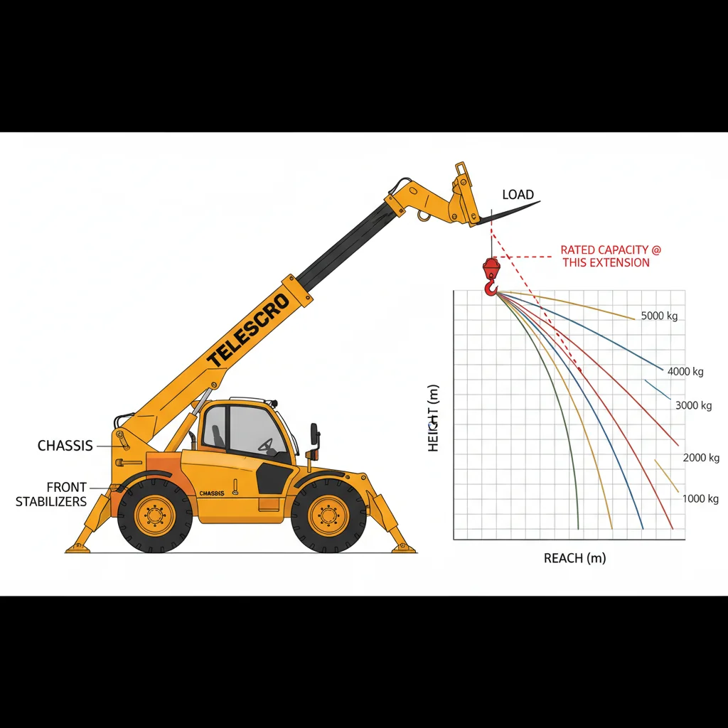 Quelles sont les limites de sécurité applicables à des hauteurs de levage élevées ? – Schéma hydraulique du chariot télescopique Quelles sont les limites de sécurité applicables à des hauteurs de levage élevées ?