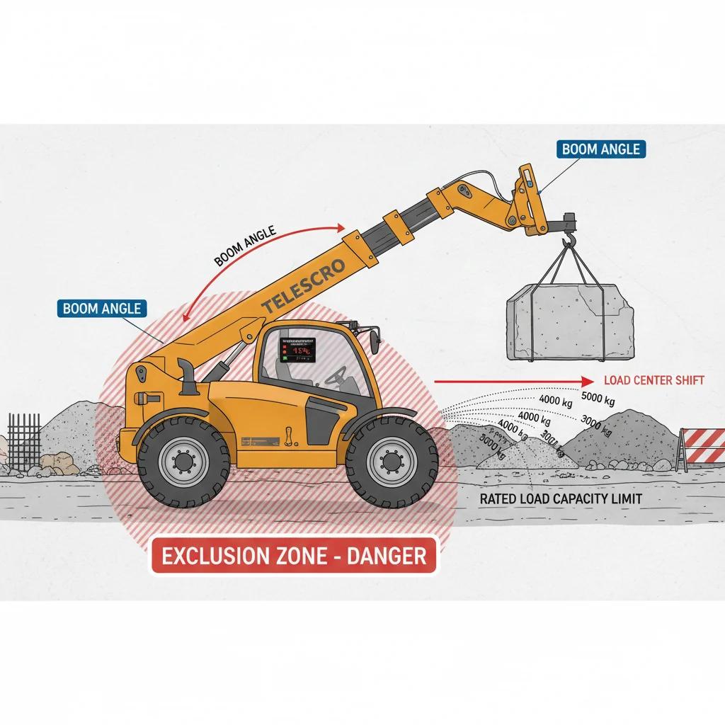 Quels sont les risques pour la sécurité qui affectent la stabilité des chariots télescopiques ? – Schéma hydraulique d'un chariot télescopique Quels sont les risques pour la sécurité qui affectent la stabilité des chariots télescopiques ?