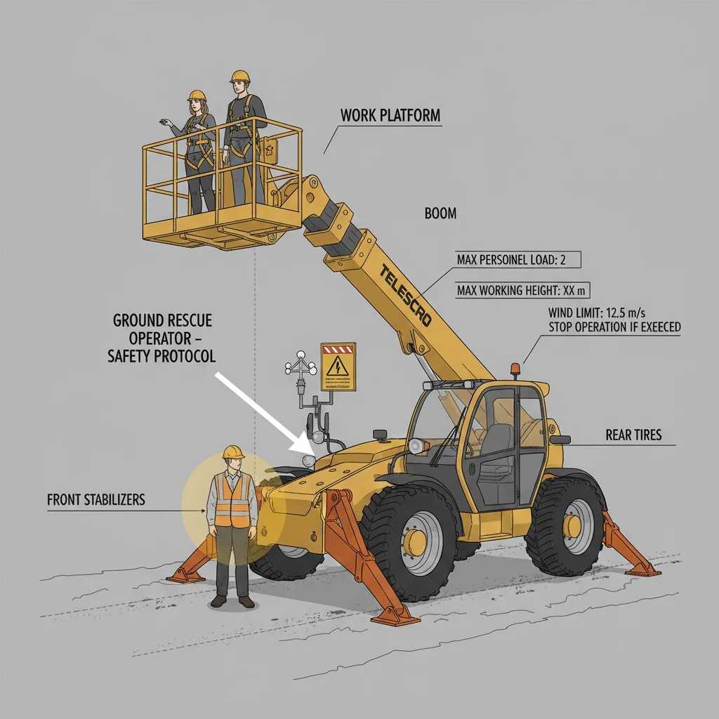 Quelles sont les règles de sécurité applicables au levage de personnes ? – Schéma hydraulique du chariot télescopique Quelles sont les règles de sécurité à respecter pour soulever des personnes ?