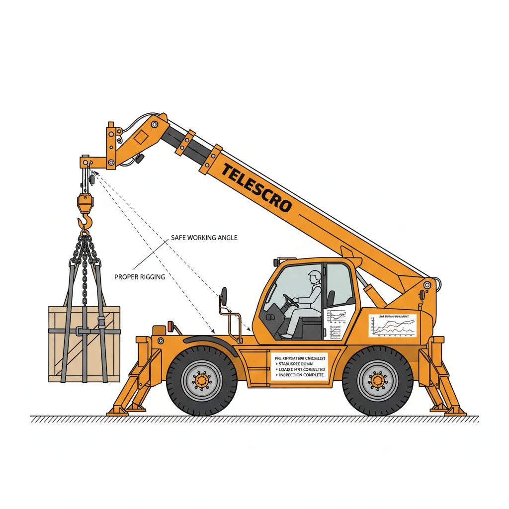 Quelles sont les règles de sécurité applicables à l'utilisation d'une flèche télescopique ? – Schéma hydraulique d'un chariot télescopique Quelles sont les règles de sécurité applicables à l'utilisation d'une flèche ?