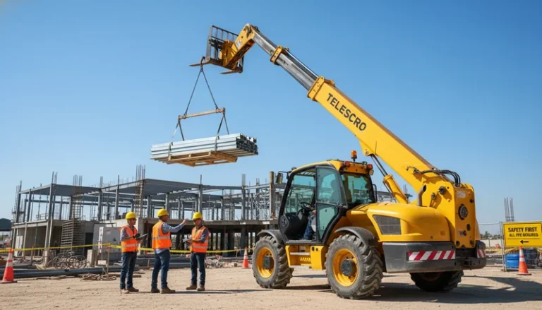 Schéma technique illustrant les systèmes de sécurité indispensables pour un chariot télescopique. Liste de contrôle éprouvée sur le terrain pour les acheteurs de chariots télescopiques à système hydraulique.