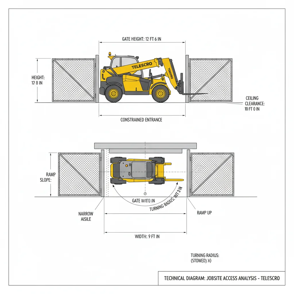 Quelles contraintes liées au site limitent les télescopiques compacts ? – Schéma hydraulique d'un télescopique Quelles contraintes liées au site limitent les chariots télescopiques compacts ?