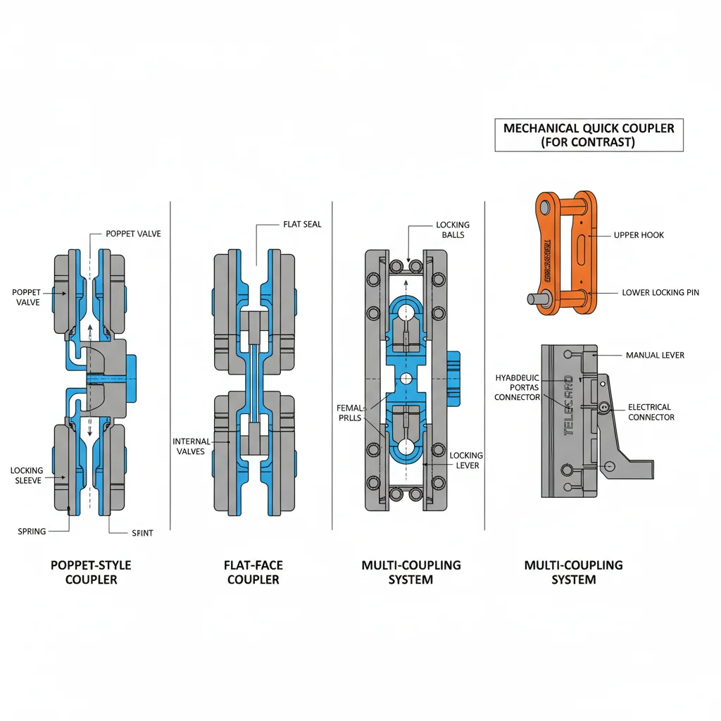 What Telehandler Quick Coupler Types Exist? – Telehandler Hydraulics Diagram What Telehandler Quick Coupler Types Exist?