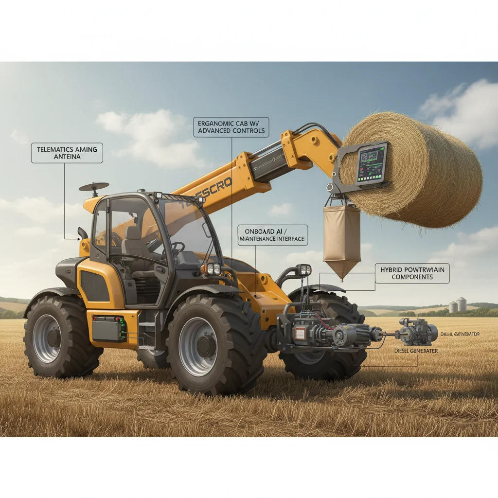 Quelles tendances en matière de chariots télescopiques influencent l'agriculture ? – Schéma hydraulique d'un chariot télescopique Quelles tendances en matière de chariots télescopiques influencent l'agriculture ?