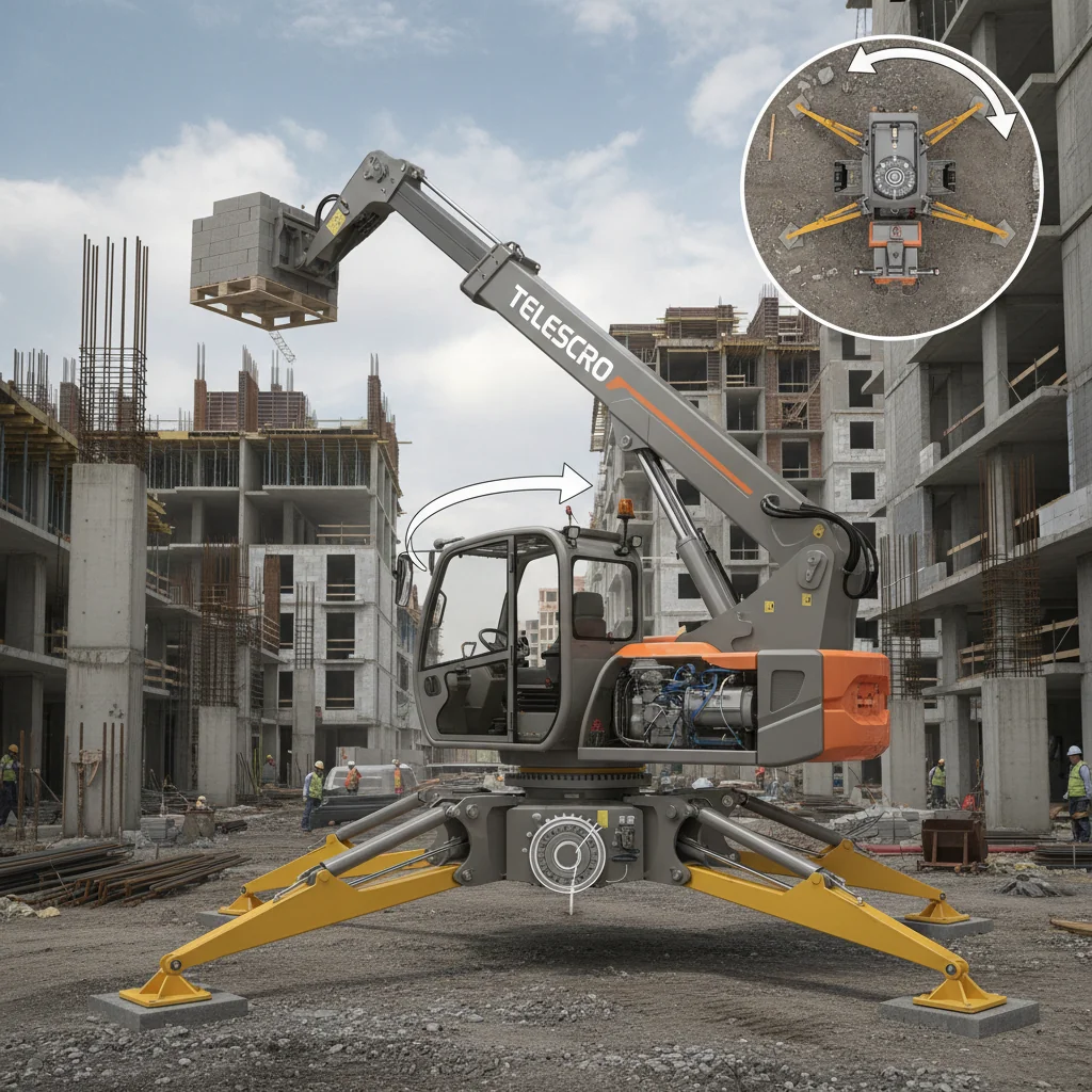 Quand les chariots télescopiques rotatifs sont-ils les plus efficaces ? – Schéma hydraulique d'un chariot télescopique Quand les chariots télescopiques rotatifs sont-ils les plus efficaces ?