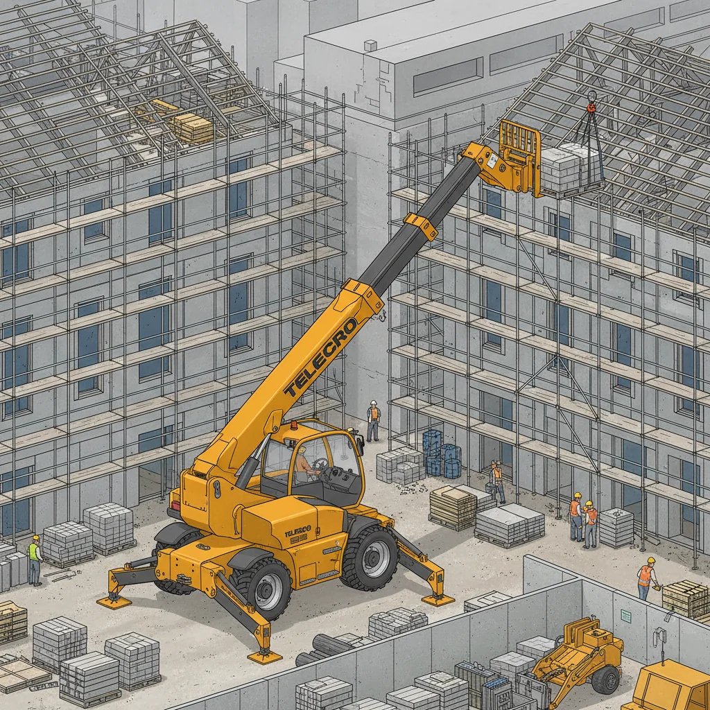Quand les chariots télescopiques rotatifs apportent-ils le plus de valeur ajoutée ? – Schéma hydraulique d'un chariot télescopique Quand les chariots télescopiques rotatifs apportent-ils le plus de valeur ajoutée ?