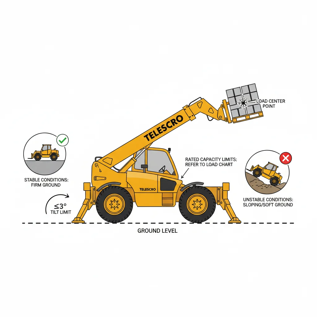 Quand la capacité nominale s'applique-t-elle réellement (suite) ? – Schéma hydraulique du chariot télescopique Quand la capacité nominale s'applique-t-elle réellement (suite) ?