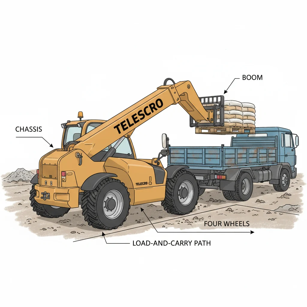 Quand un chariot télescopique fixe est-il idéal ? – Schéma hydraulique d'un chariot télescopique Quand un chariot télescopique fixe est-il idéal ?