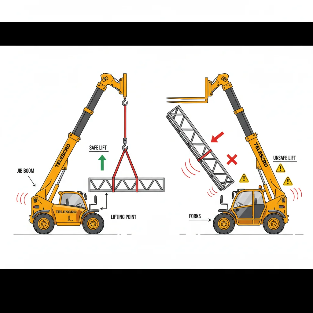 Quand une flèche est-elle plus sûre que des fourches ? – Schéma hydraulique d'un chariot télescopique Quand un bras articulé est-il plus sûr que des fourches ?